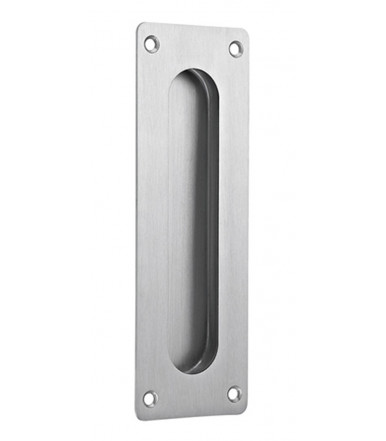 Rectangular recessed handle for sliding doors JNF inox art. IN.16.232