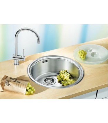 Cucina Con Lavello Inox.Blanco Rondosol Round Kitchen Sink Stainless Steel Shop Mancini