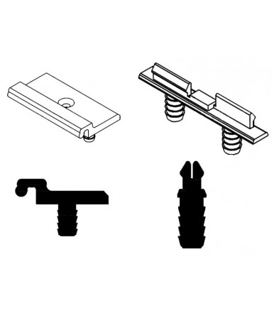 CaimiExport insert pour fixation rail supérieur pour porte coulissante