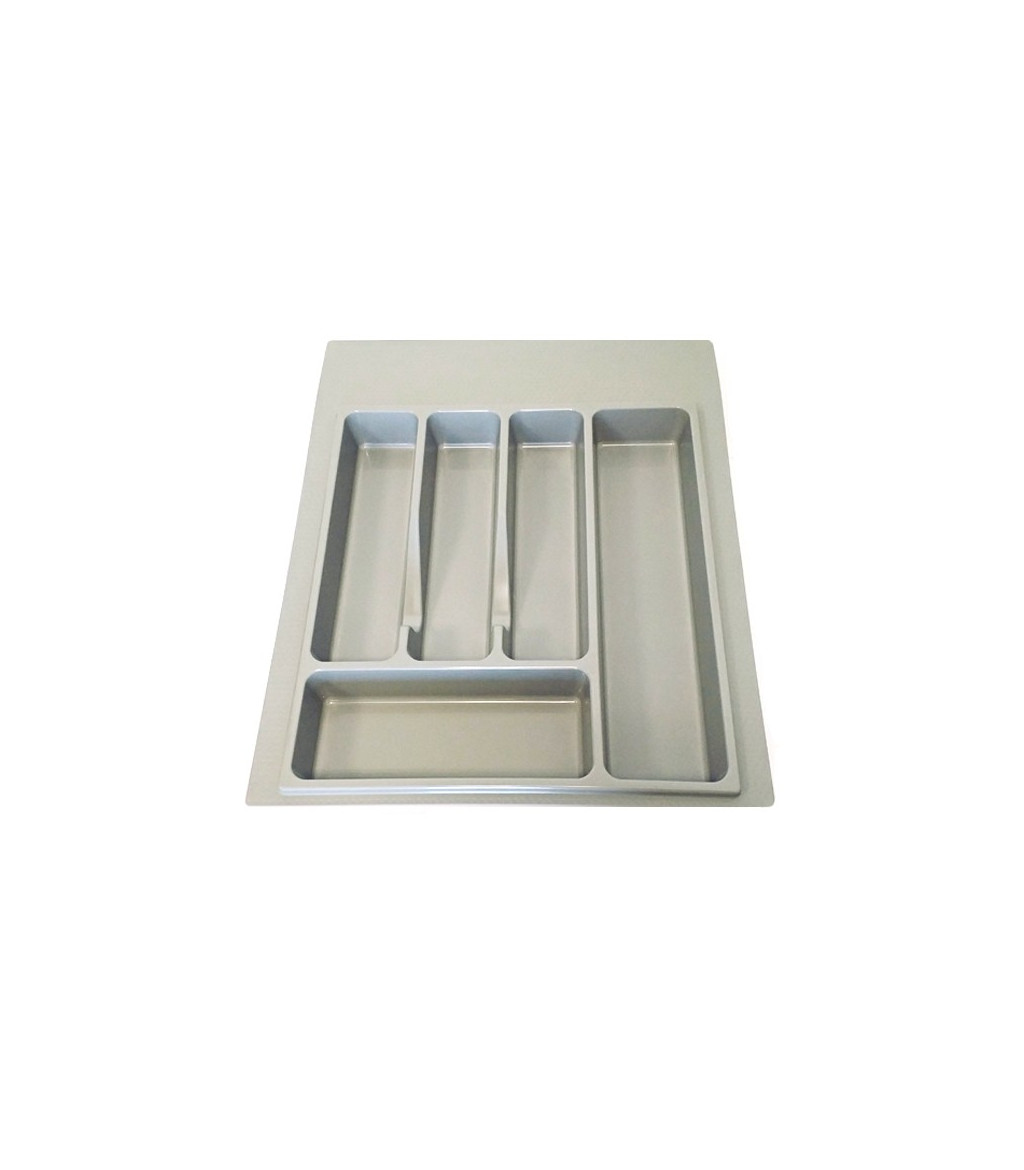 Plastic cutlery tray for drawer, color gray, size 40 45 60 90 120