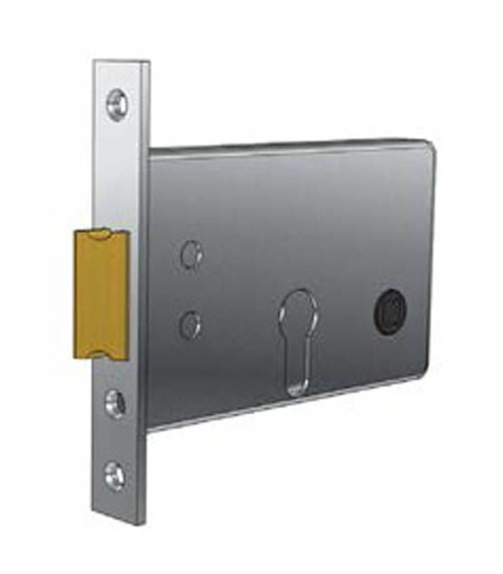 Cerradura de embutir para puerta metálica