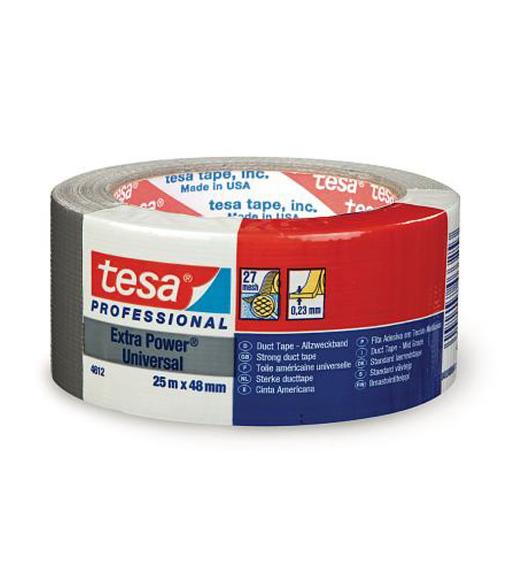 Tesa Weißes Klebeband Extra Power Universal für die Verpackung 48 mm x 25 mt