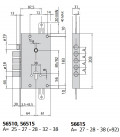 Cisa 56515 Revolution Zylinder-Schloss für Panzertüren mit Zahngestänge-Mechanismus