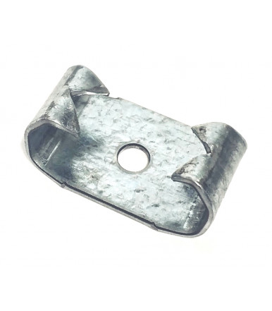 Galvanized clip strap fastener