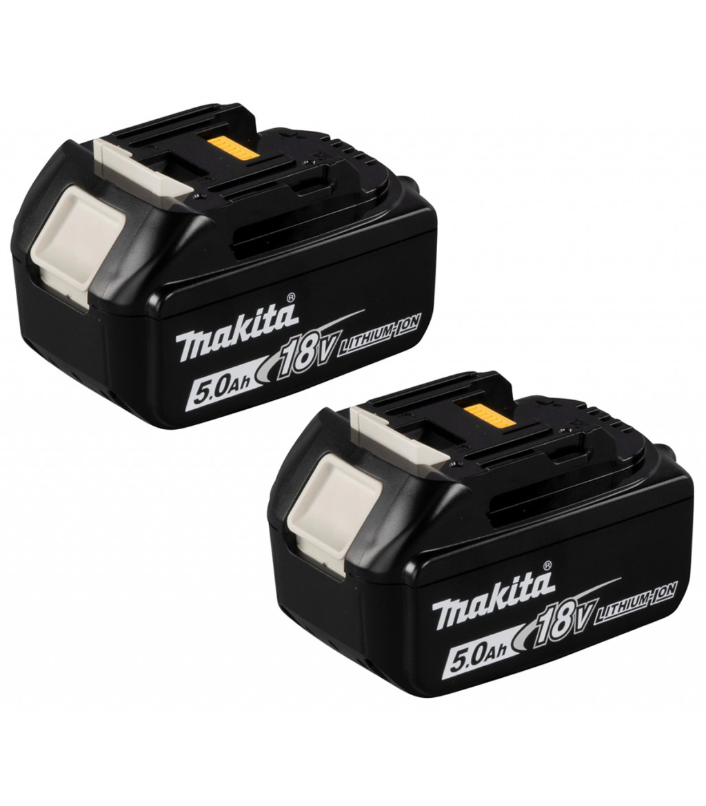 Gewoon doen Dodelijk schuif Pieces 2 - Makita 197288-2 BL1850B Twin Pack rechargeable battery 18V  Lithium 5.0 Ah with charge indicator