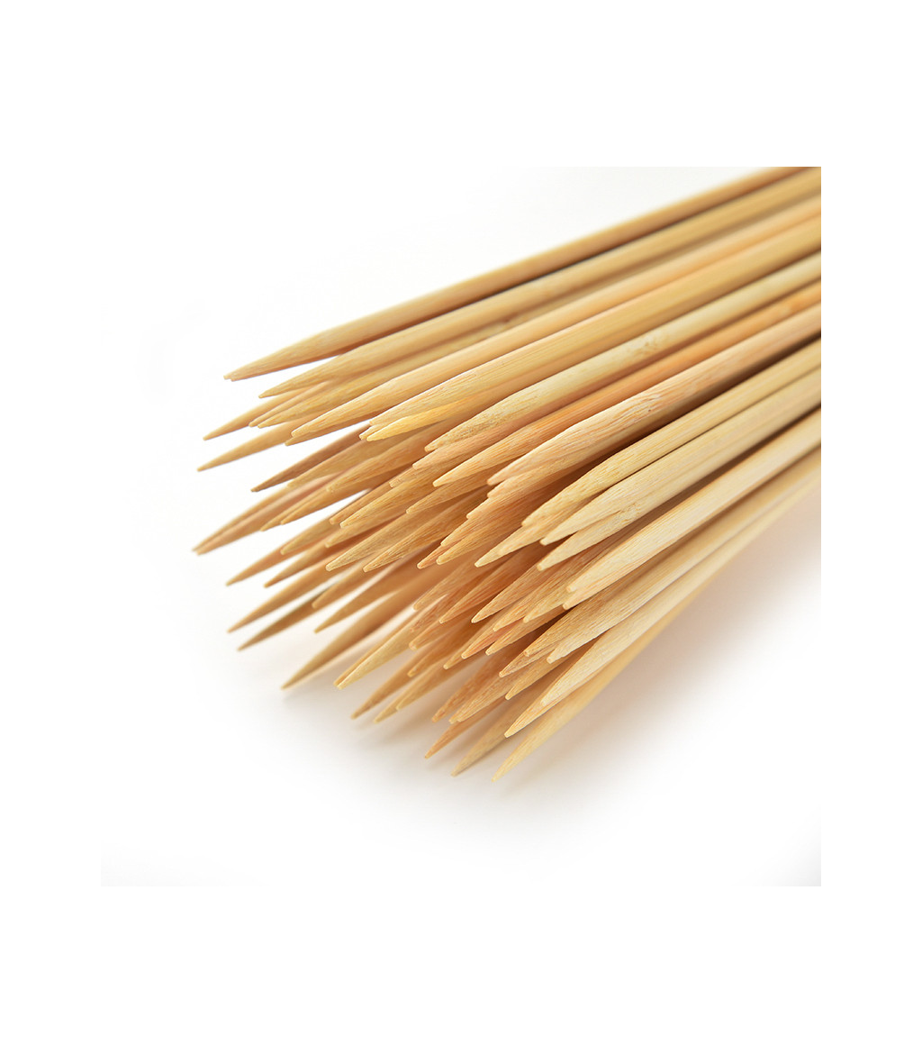 Bamboo sticks with tip for skewers and skewers Ø 3.0 mm of 250 mm