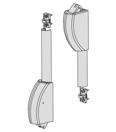 Pair of dead-locking latchbolt 07063.61 top-bottom closure for panic exit device Cisa FAST