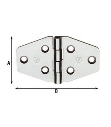 Aldeghi stainless hinges nautical furniture 40X70 854IN