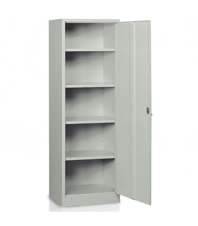 Multipurpose locker 1 door 4 adjustable shelves  painted steel E301